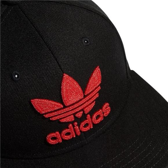 adidas Originals Men's Trefoil Chain Flatbrim Snapback Cap - Picture 2 of 7